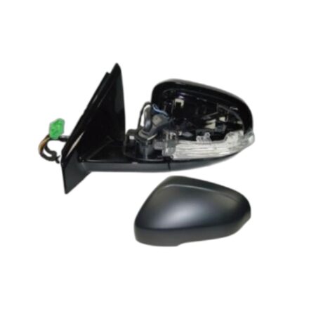 Specchietto Retrovisore Sinistro Volvo V40 2012+ – Elettrico, Riscaldato, Ripiegabile, con Freccia, Memoria, Luce Cortesia, Sonda Temp., Asferico, 14 Pin, Verniciabile