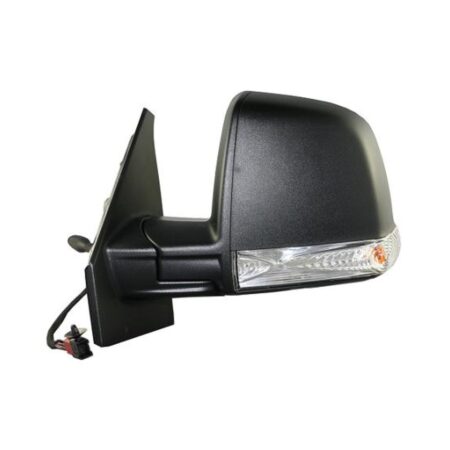 Specchietto Retrovisore Sinistro Fiat Doblo’ 2010+ / Opel Combo 2012+ – Manuale, con Freccia, Nero